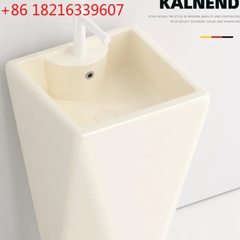 Washbasin Balcony Integrated Vertical Washbasin Floor-to-ceiling pillar basin Washbasin