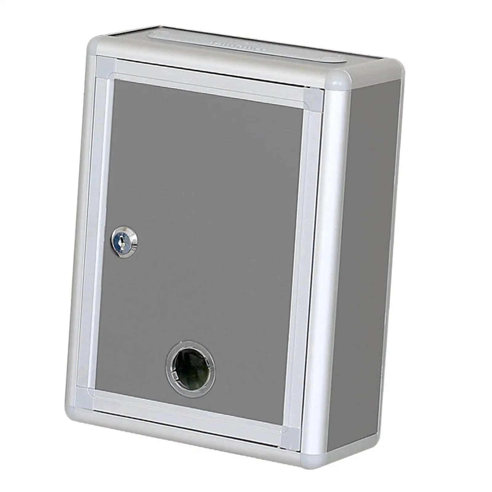Secure Wall Mounted Suggestion Box with Lock Aluminum Alloy Mailbox for Feedback Letters Voting Drop Box for Public Building