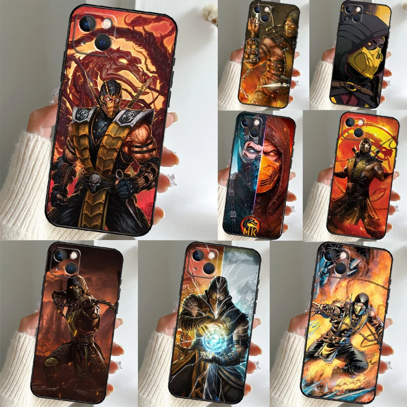 Mortal Combat Case For iPhone 11 14 15 16 Pro Max 13 12 Mini X XR XS Max Plus Cover Coque