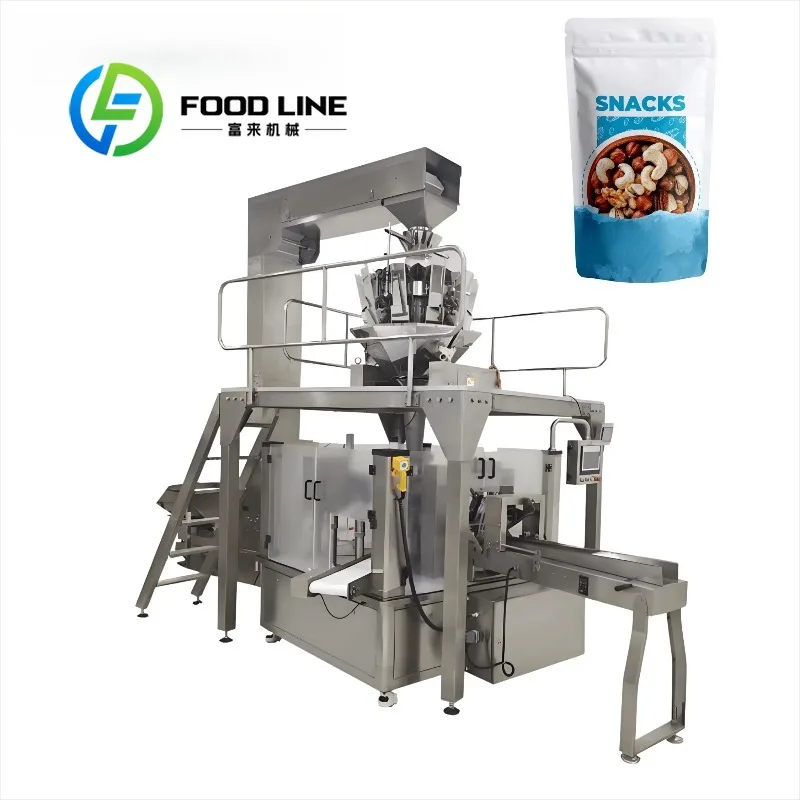 Adjustable Bag Size Granule Packing Line Flexible Mold Replacement Produce