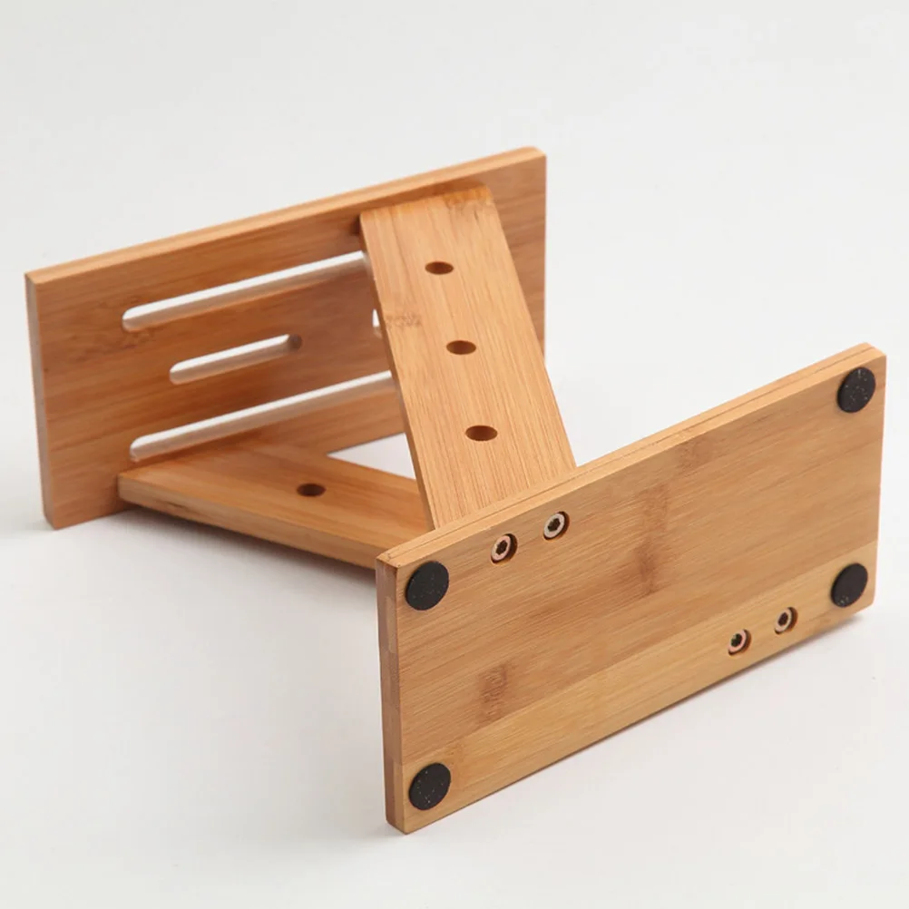 

Bamboo Z-Shape Kitchen Knife Rack Ventilated Holder for Wide Knives Cleaver Scissors Storage Block Organizer Bamboo Rack