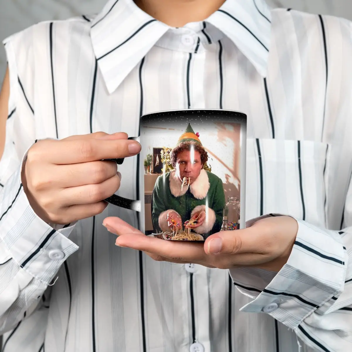 Buddy The Elf Mug Funny Ceramic Coffee Cups Tea Mugs Milk Cup Drinkware Gift for Woman Man