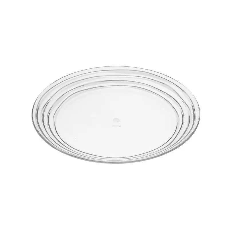 

9" Clear Plastic Dessert Plates Set of 4, BPA-Free, Dishwasher Safe Kitchen Plates for Any Occasion