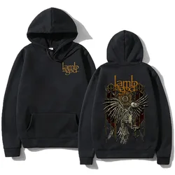 Lamb of God Heavy Mental Band T-shirt Hoodies Mens Retro Clothing Lamb of God Album Covers Graphic Sweatshirts Harajuku Pullover