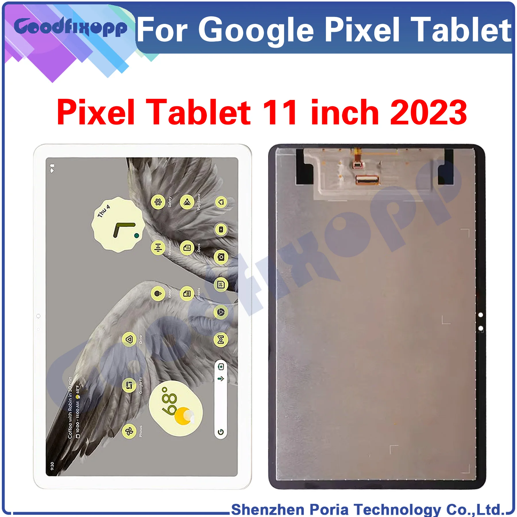 

11 Inch For Google Pixel Tablet 2023 ​LCD Display Touch Screen Digitizer Assembly Repair Parts Replacement