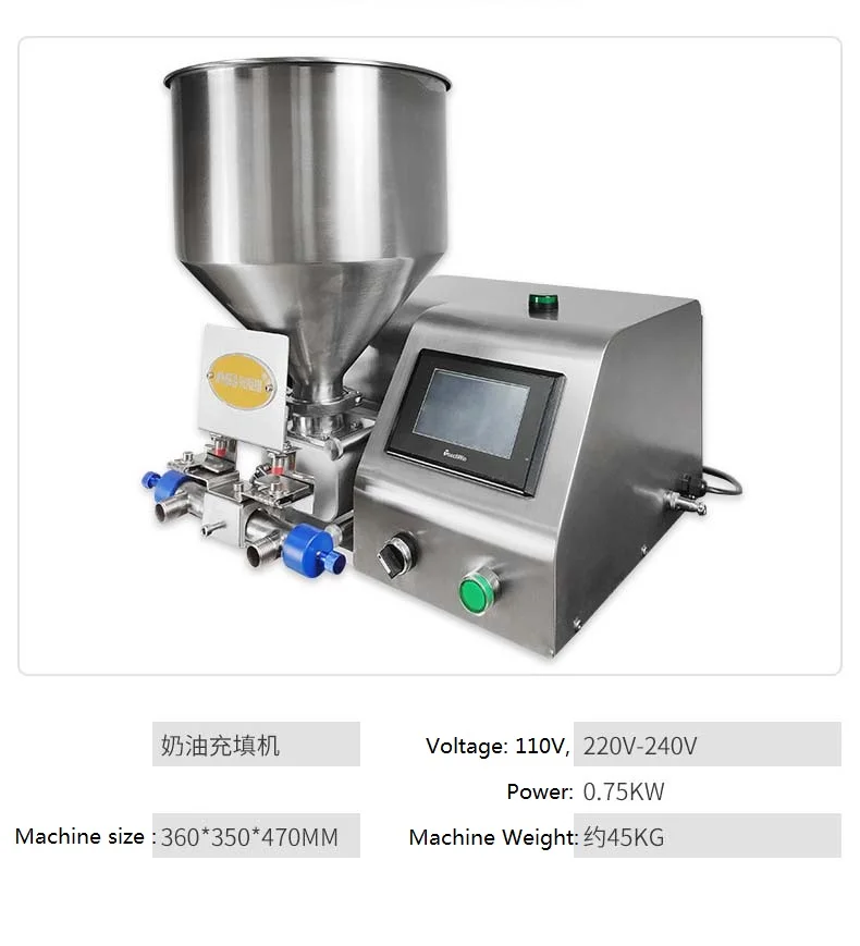 2024 Automatic Honey Bread Cake Chocolate Paste Liquid Injection Filling Machine Strawberry Jam Filling Machine