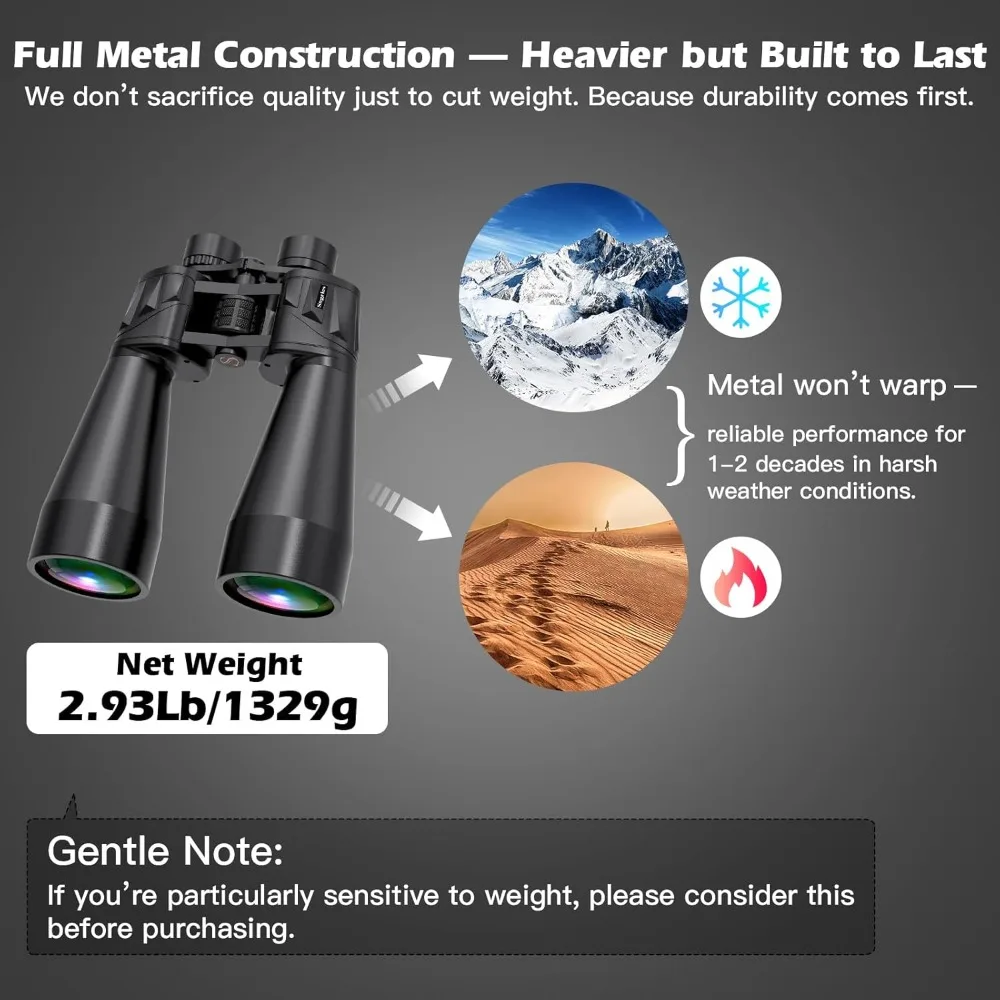 مناظير علم الفلك بفتحة كبيرة 70 مم لعرض المسافات الطويلة، مقاومة للماء والضباب #2