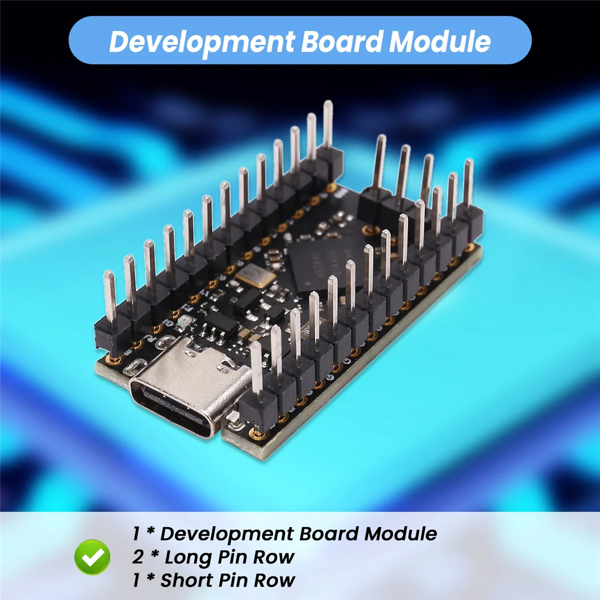 Módulo de placa de desarrollo para Promicro NRF52840, Compatible con Nice Nano V2.0 con módulo portátil azul