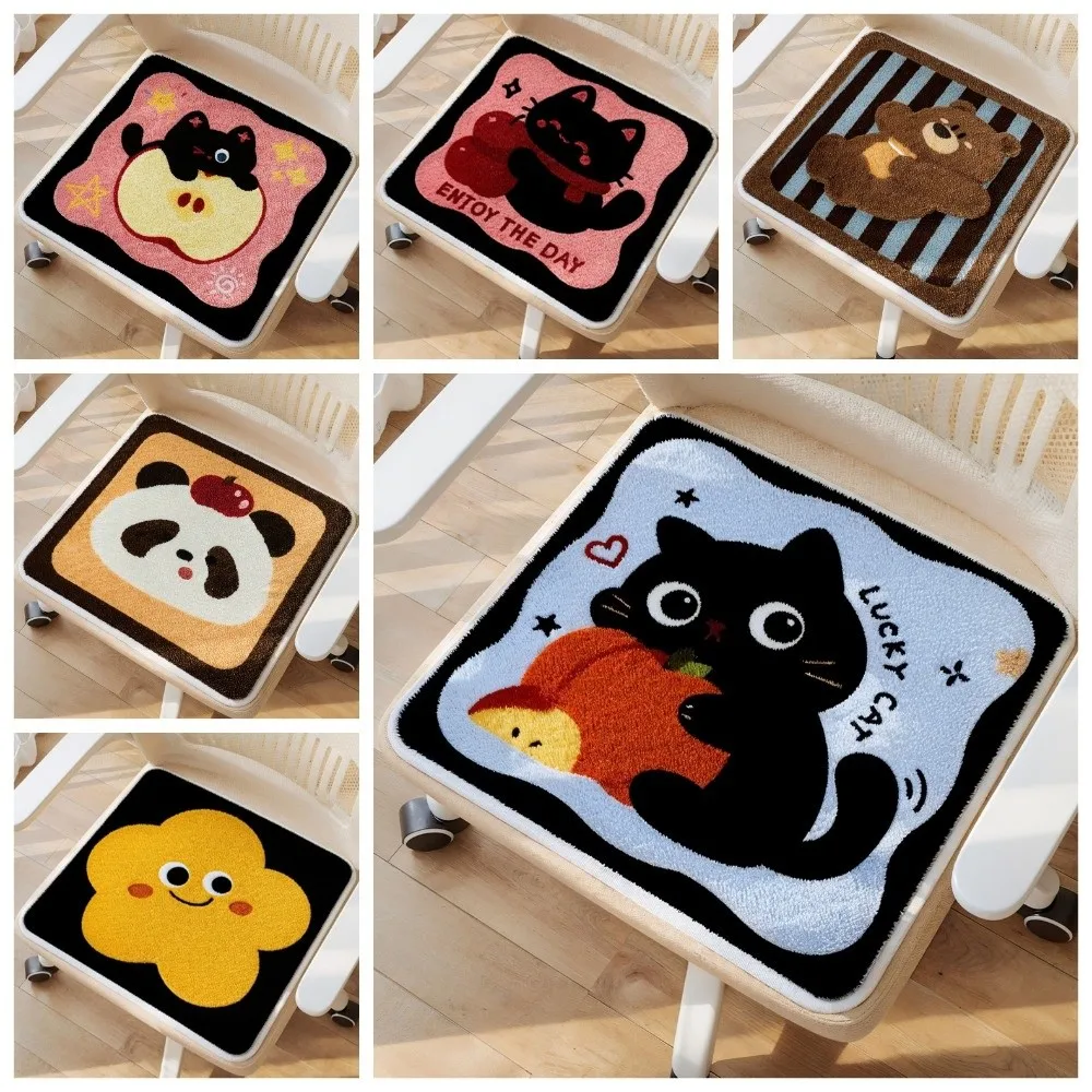 40x40cm Chair Cushion Anti-slip Imitation Cashmere Dining Chair Pad Comfortable Breathable Kitchen Chair Pad Home Seating