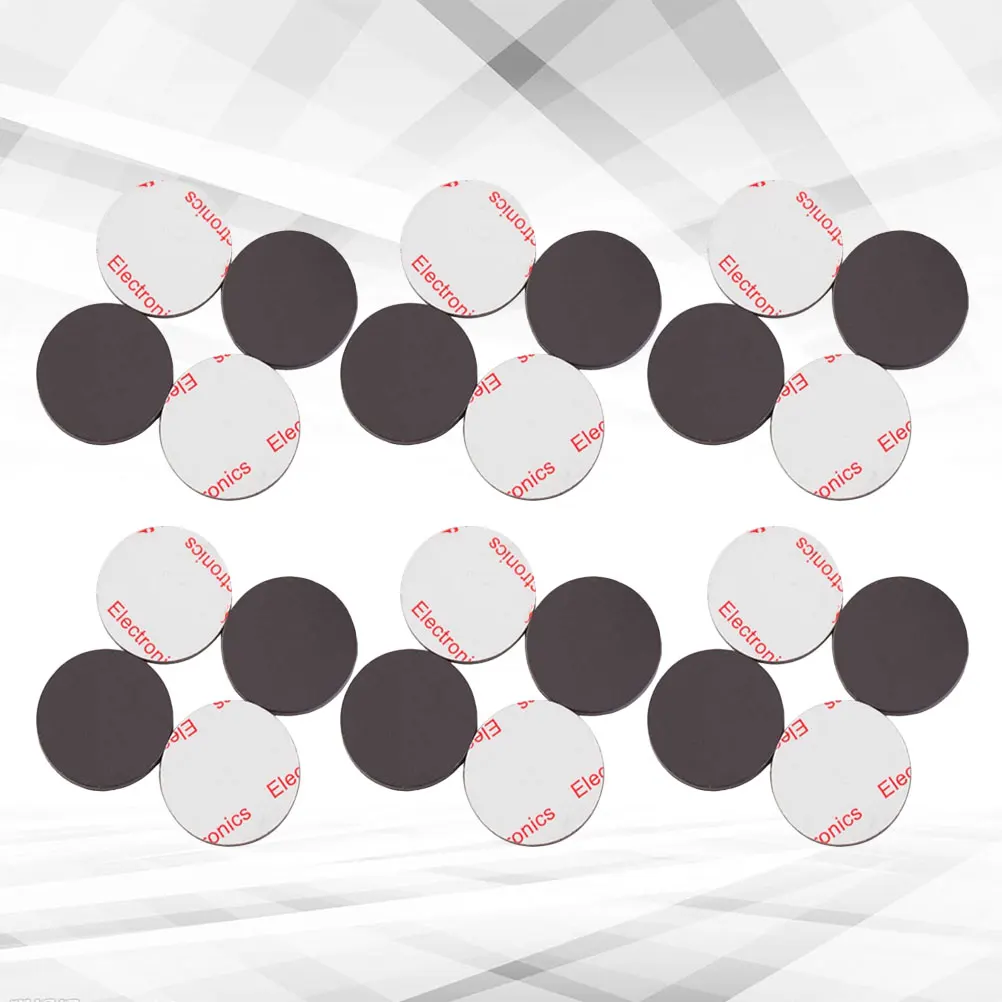 

40Pcs 33x2mm Self Adhesive Rubber Round Magnetic Fridge Magnet Black for Office Kitchen DIY Classroom Science Rubber Magnet