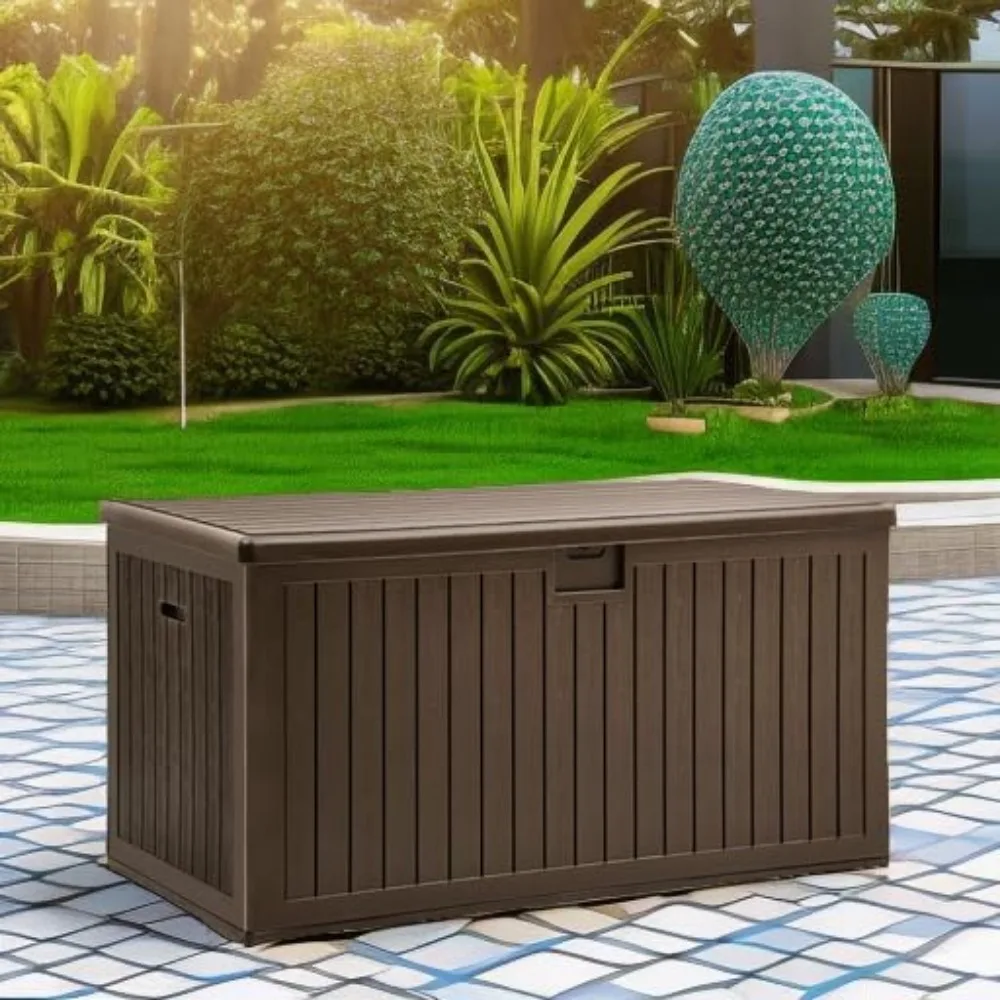 

XXL 230 Gallon Large Deck Box,Outdoor Storage for Patio Furniture Cushions,Garden Tools with Flexible Divider