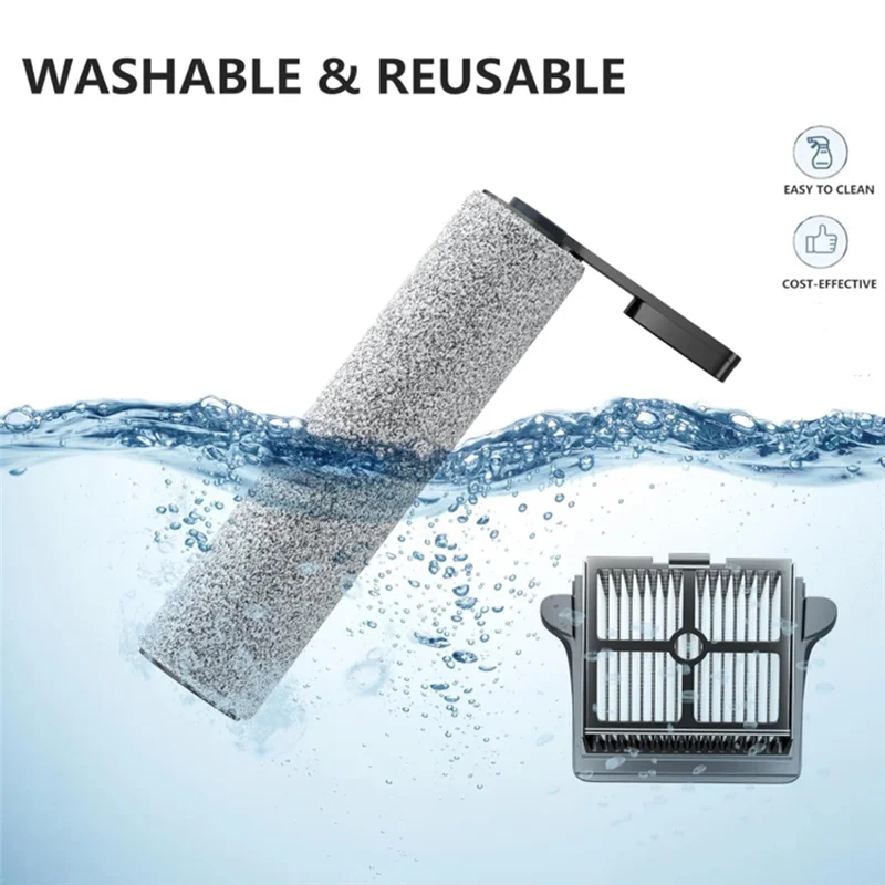 ABLE-สําหรับ Tineco S5 Series เครื่องดูดฝุ่นเปียกแห้งไร้สายเปลี่ยนชุดเปลี่ยนลูกกลิ้งแปรงและตัวกรอง