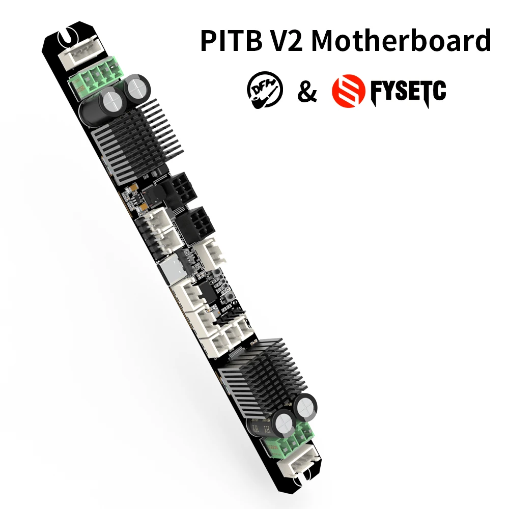 Imagem -02 - Fysetc e Dfh Pitb Motherboard V2.0 com Can Canfd Baseado em Rp2040 Suporte 48v xy Interface do Módulo do Driver do Motor a Bordo Dois Tmc5160