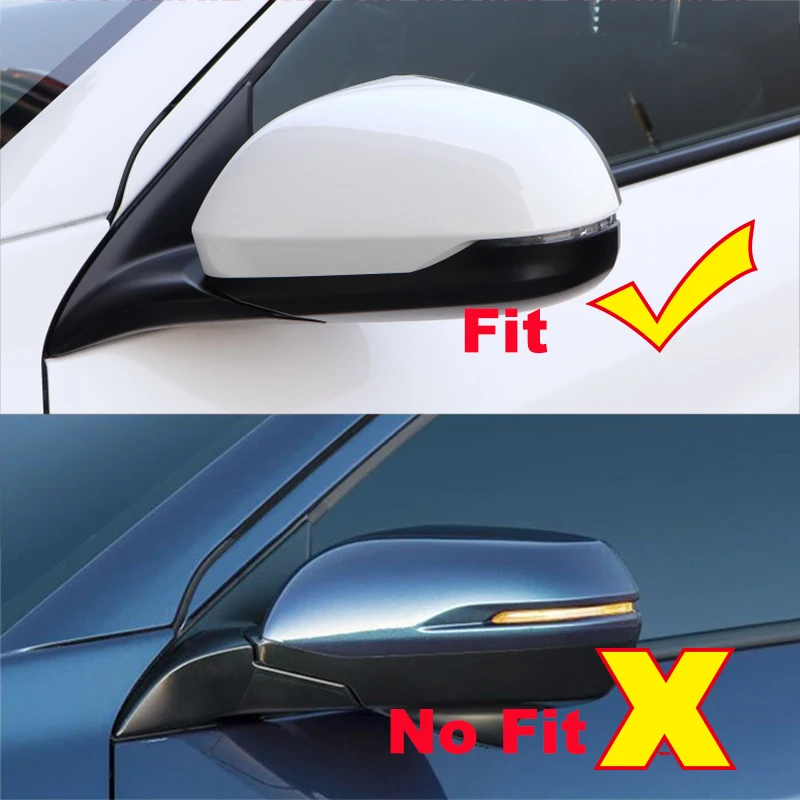 For Honda HRV HR-V 2015 16 17 18 19-2021 ABS Chrome Car Rearview Mirror Decoration Strip Cover Trim Car Styling Accessories 2pcs