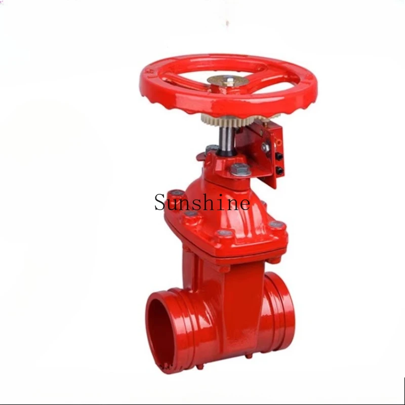 

Grooved signal gate valve ZSXF fire flange soft seal ductile iron DN80 100