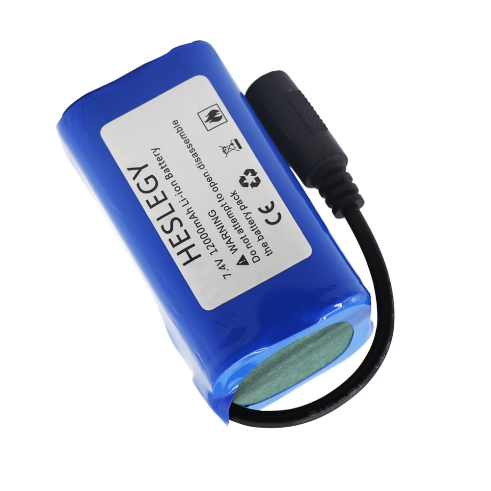 Batteria ricaricabile Lipo 7.4V 12000mAh per T188 2011-5 T888 V007 H18 C18 telecomando esche da pesca barche pezzi di ricambio 1-5 pezzi