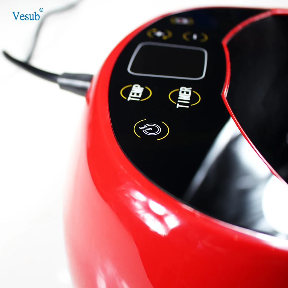 ماكينة طباعة تي شيرت صغيرة من ييوو فيسوب، ماكينة ضغط حراري محمولة سهلة الضغط 9 بوصة * 9 بوصة ماكينة ضغط حراري