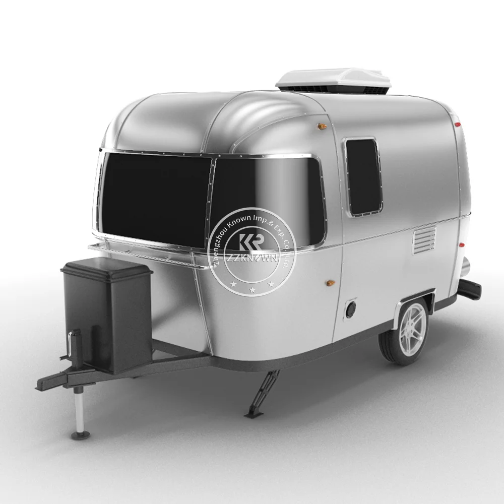 Airstream สแตนเลส Trailer หรูหรา RV Caravan Camper ห้องครัว Trailer Home Rv Caravan