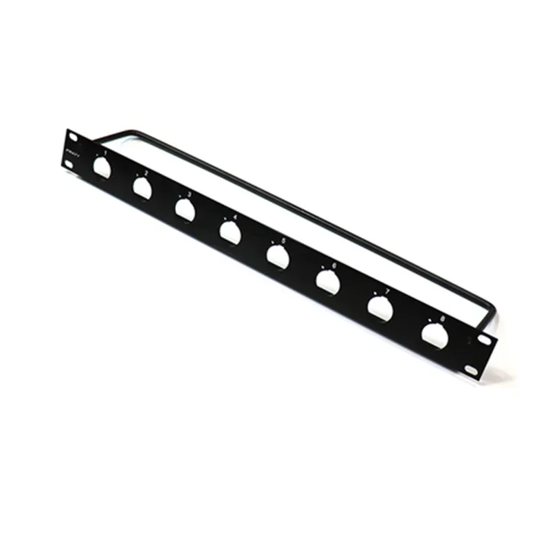 1U 19 "Kast Rack Mount 2U Jumper Rack D-Type Connector 8 12 16 24 Poort/Manier/Gat Xlr Patch Panel Voor Video Audio 6.35 B