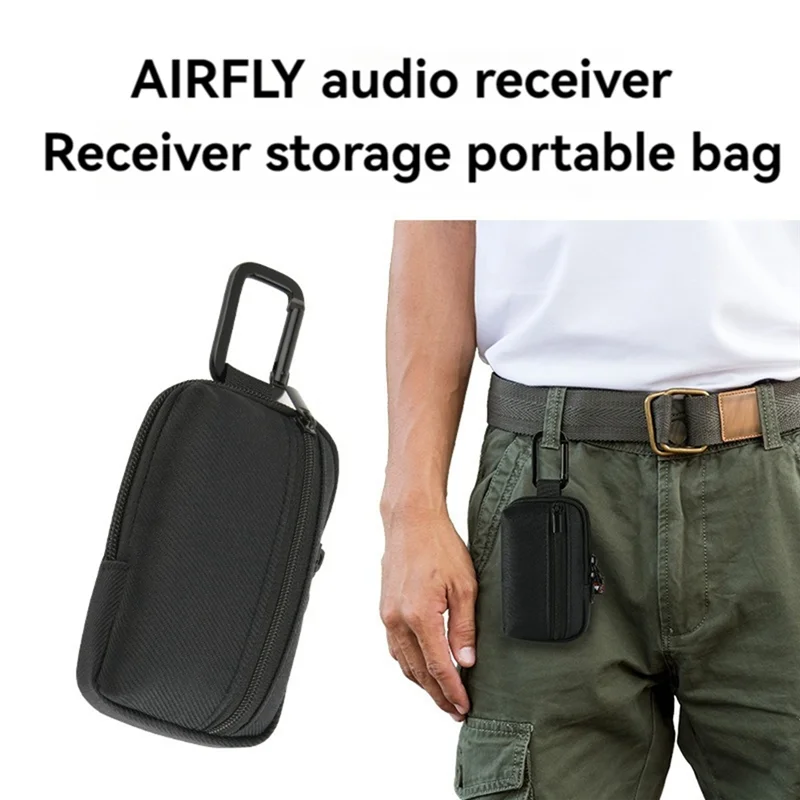 New-Txesign Portable Storage Bag Carrying Case For Airfly Audio Transmitter Receiver And Bluetooth Earbuds Charging Case