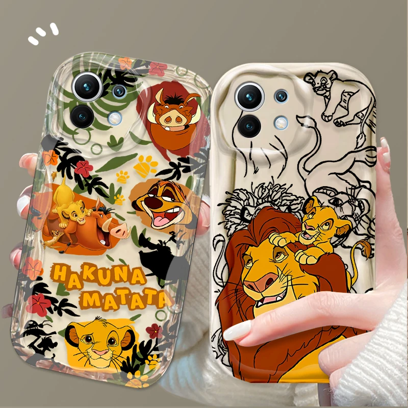 Cartoon Disney Lion King Case For Xiaomi 14T 13T 12T 13 12 11 11i Lite 5G 10T POCO X5 X6 Pro X3 NFC X4 GT F3 F4 F5 F6 M6 M5S C65