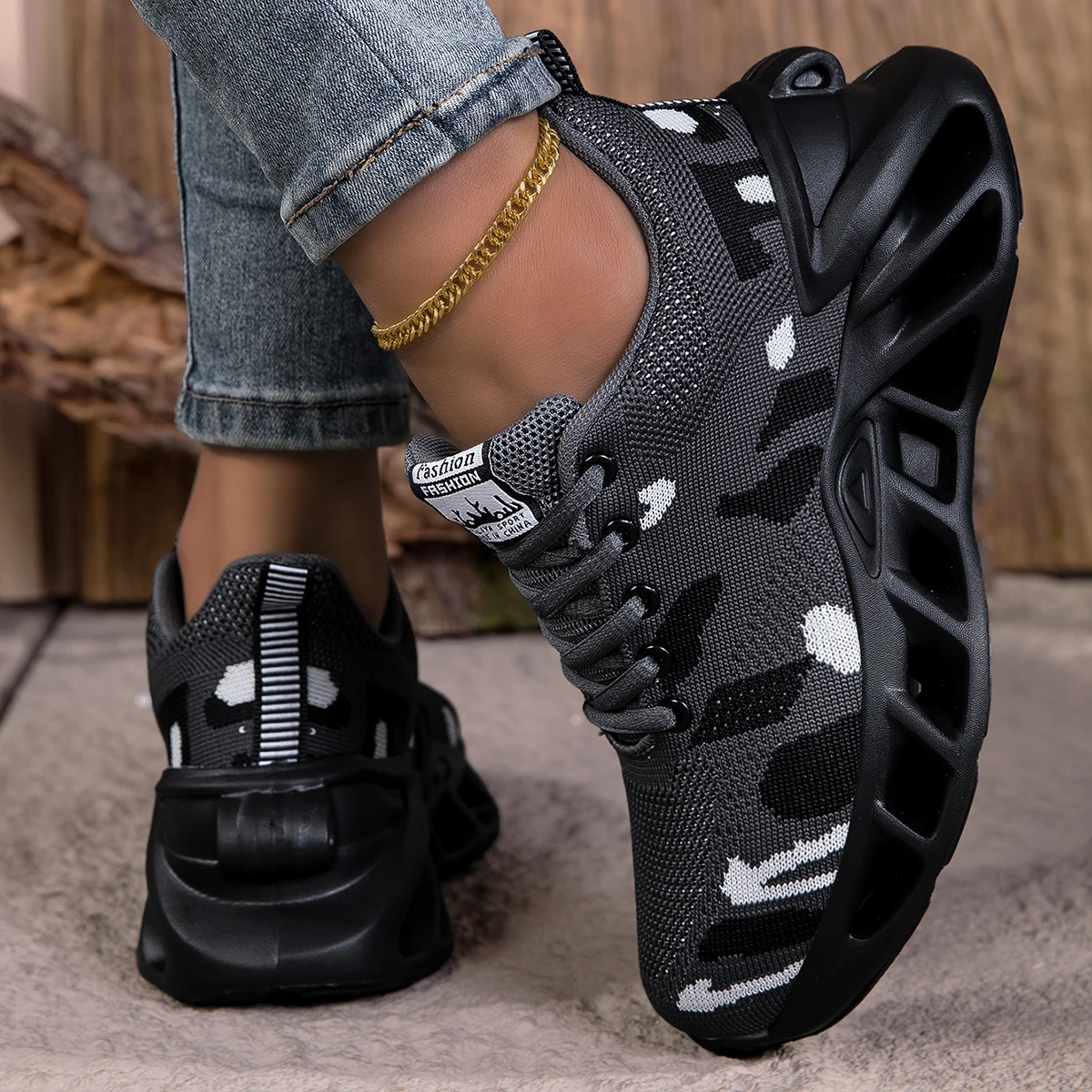 أحذية رياضية نسائية كاجوال أحذية كاجوال مموهة بسيطة أحذية الجري أحذية مشي خفيفة الوزن للأزواج أحذية رياضية #6