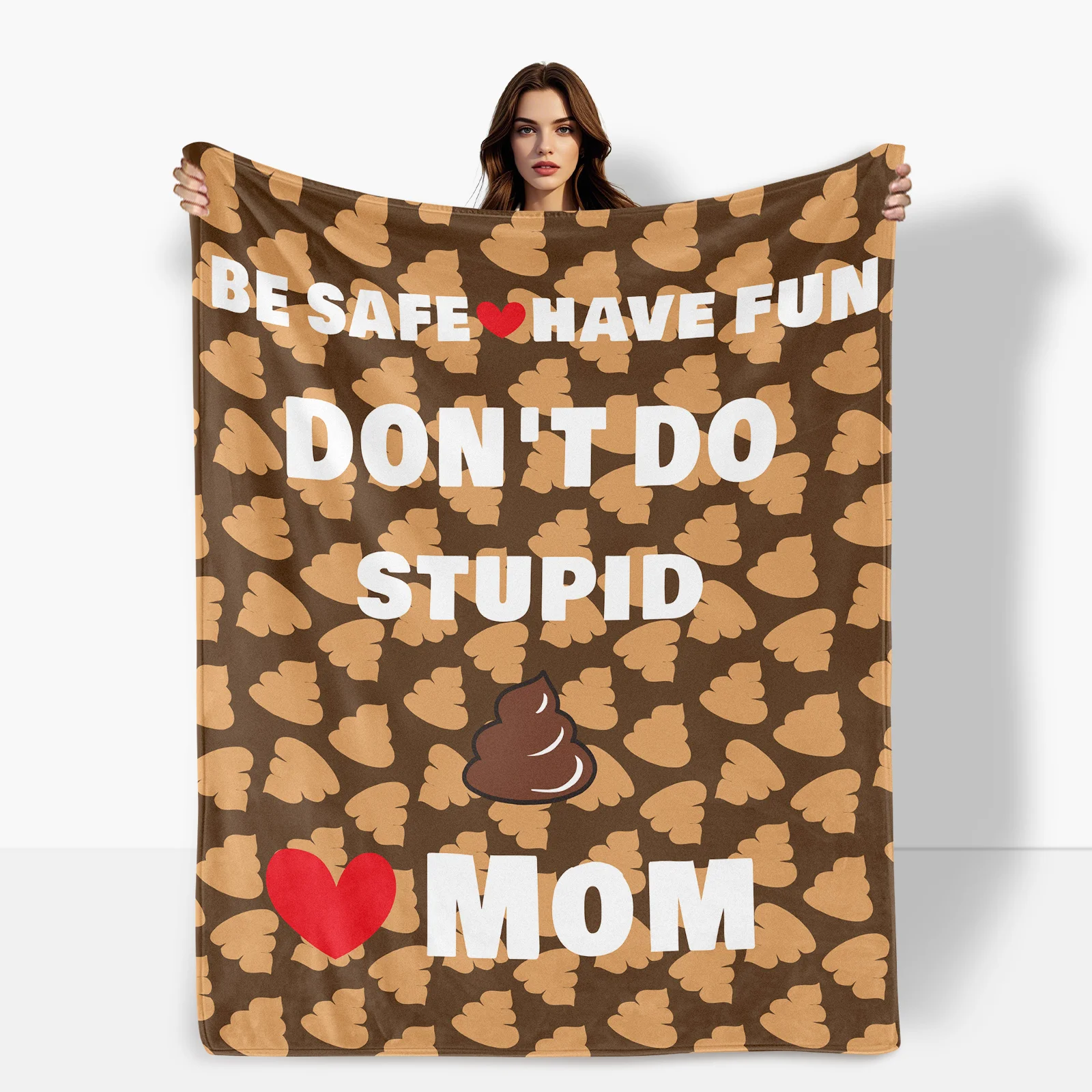 

Коричневое теплое фланелевое одеяло «Сердце», подарок безопасности и ухода, который приносит комфорт и тепло для вашего дома, уютный