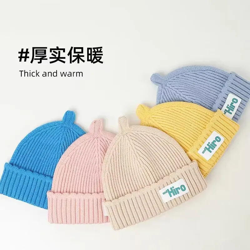 

Baby hat Spring and Autumn baby pacifier hat Boy newborn sweater hat child girl knitted cute autumn and winter