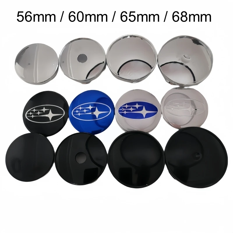 

4pcs/set 56mm 60mm 65mm 68mm Wheel Hub Center Cap Cover For Forester xv brz wrz Car accessories