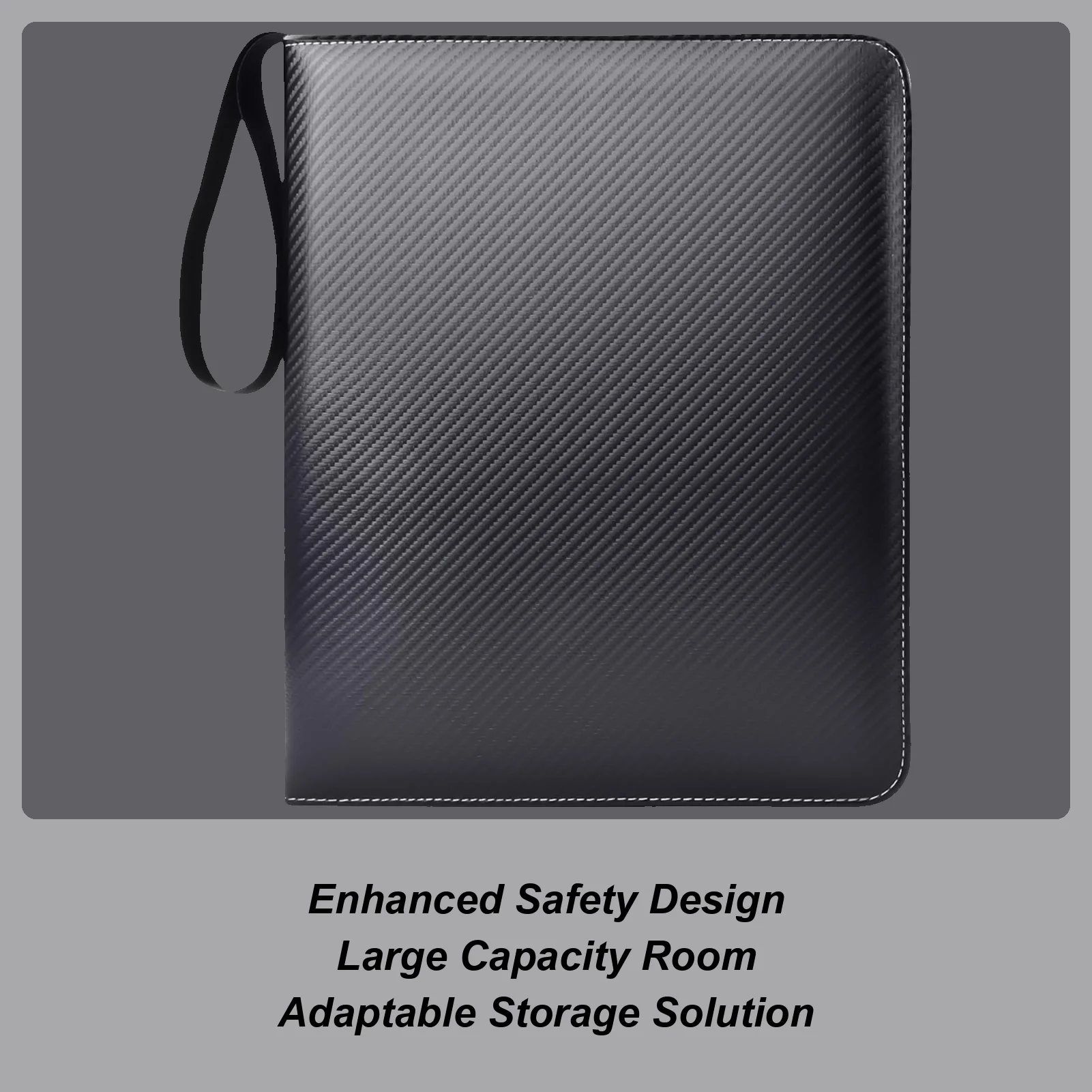 

Card Binder PU Trading Card Collector Binder 9-Pocket Double-Sided Sleeves Album Folder For Women Men Kids Boys Girls Office