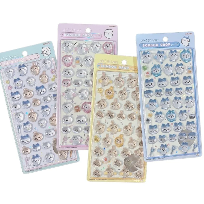 

Chikawa 3d Crystal Jelly Stickers Cute Chikawa Usagi Hachiware Decals For Phone Case Tablet Deco Ablet Diy Decoration Gift