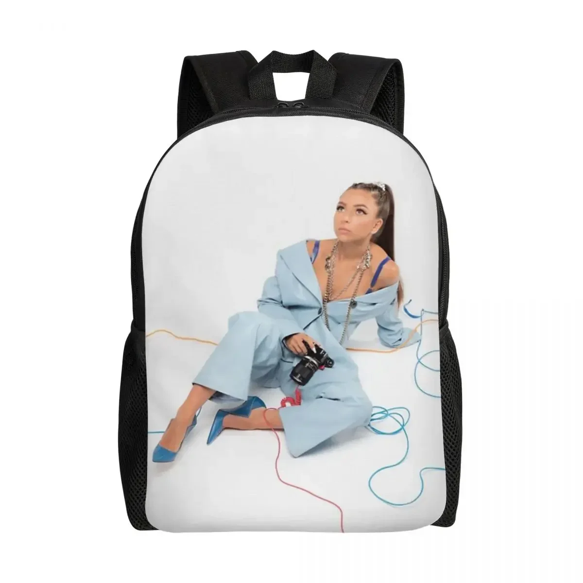 

Queen Eva Laptop Backpack Men Women Fashion Bookbag for College School Student French Singer Bag