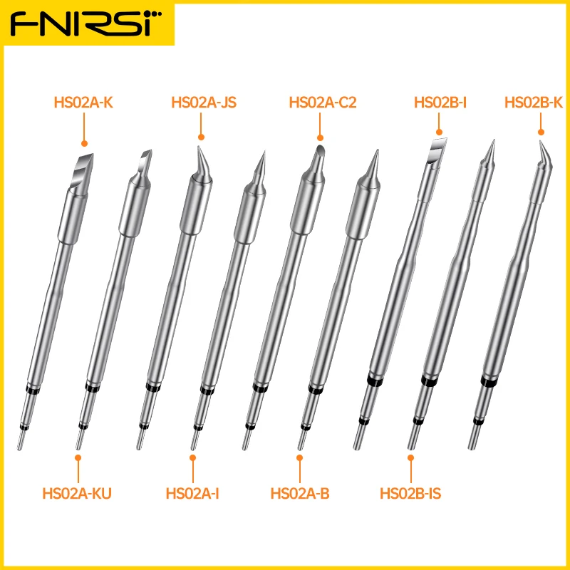 

FNIRSI HS-02 series soldering iron tip accessories, power supply cc cable soldering iron stand complete set of accessories