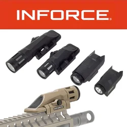 Tactical INFORCE WML APL Nylon fucile pistola pistola Strobe LED Light Fit 20mm Rail Airsoft arma torcia da caccia