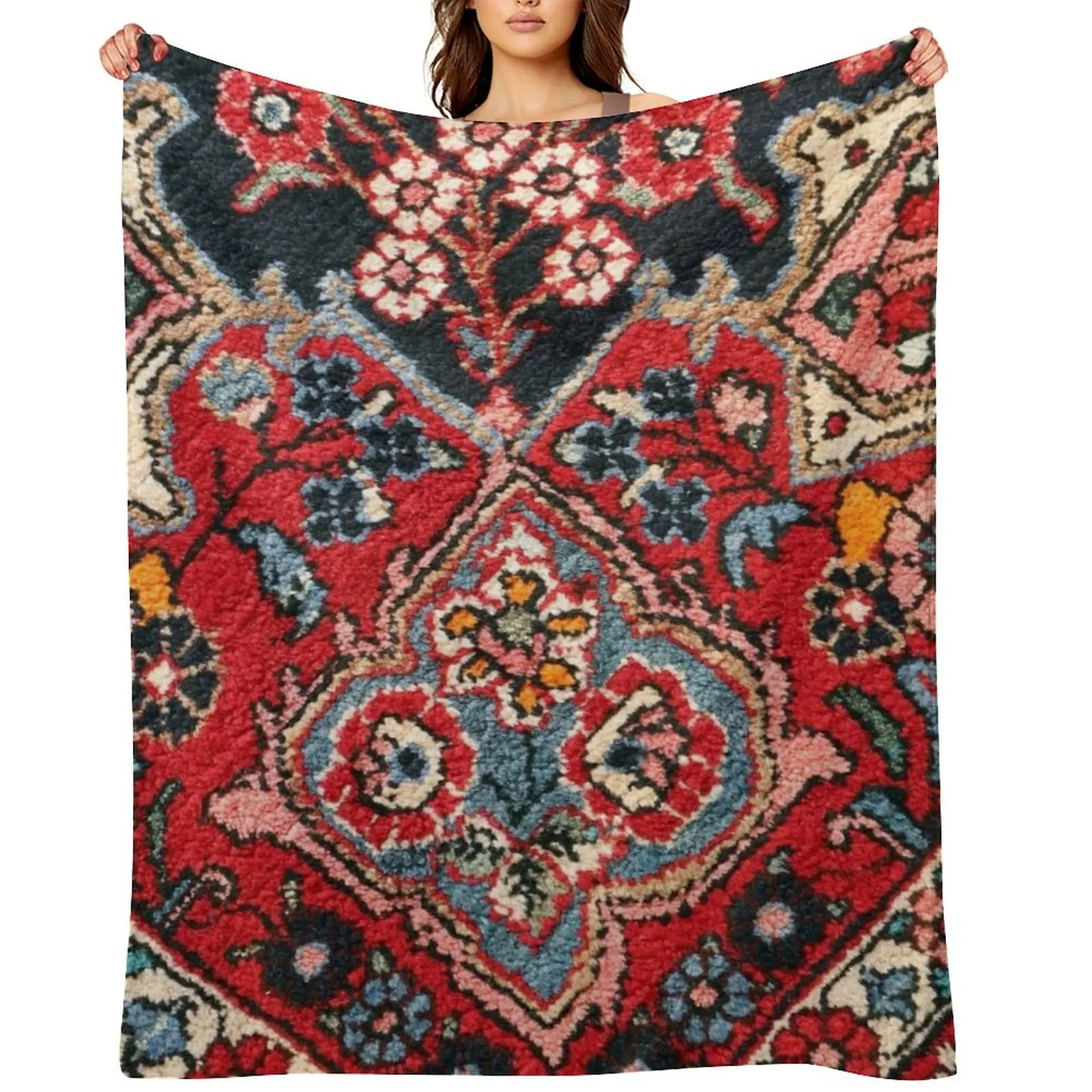 

Persian carpet Throw Blanket Stuffeds Furry Bed linens Blankets