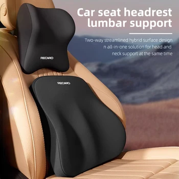 RECARO 카시트 목 지지대 베개, 부드러운 메모리 폼 머리 받침대, 편안한 요추 쿠션, 차량 인테리어 액세서리, 1 개