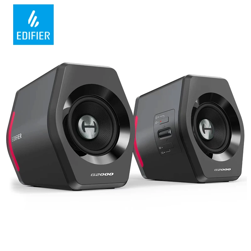 Edifier G2000 2.0 Desktop Bluetooth Speaker aux 3.5mm USB Gaming Speaker 2.75 inch full-range unit 32W RGB Light 3 EQ Adjustment