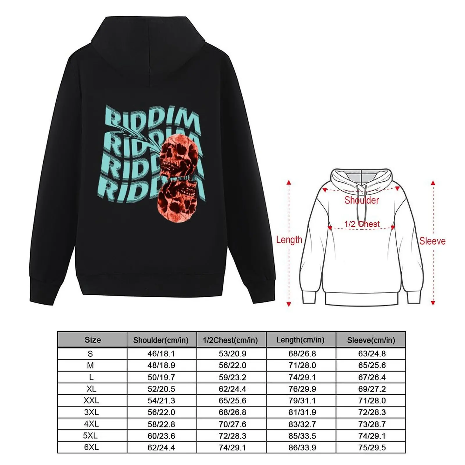 سترة خريفية بغطاء للرأس من Skull Riddim Riddim Riddim ملابس شتوية للرجال ملابس أنيمي ملابس جمالية ملابس رياضية #4