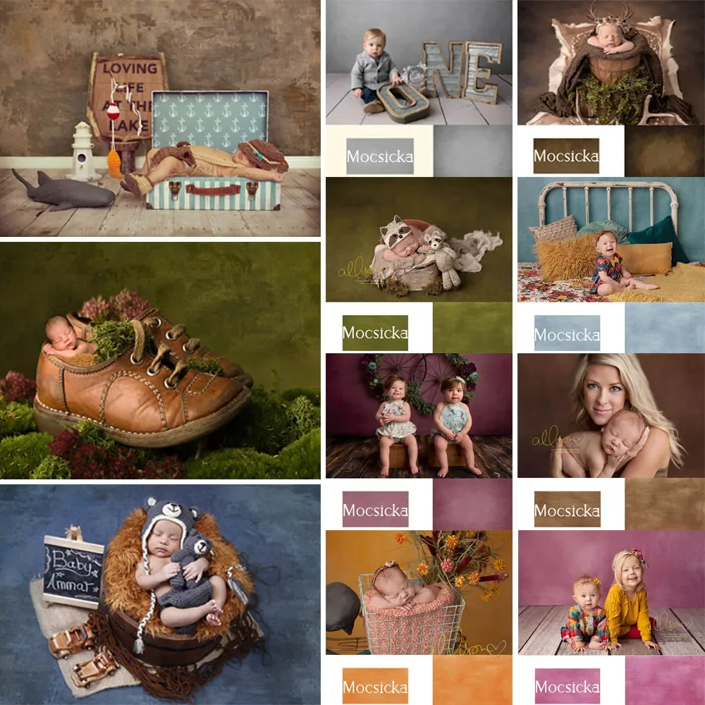 

Mocsicka Retro Texture Abstract Photography Backdrops Newborn Baby Photocall Pregnant Woman Kids Portrait Background Decor Props