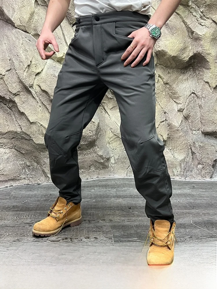 

Outdoor Men's Fce Lined Breathable Hiking Casual Pants Windproof Soft ell Long Trousers Autumn Winter Warm Hiking Pants