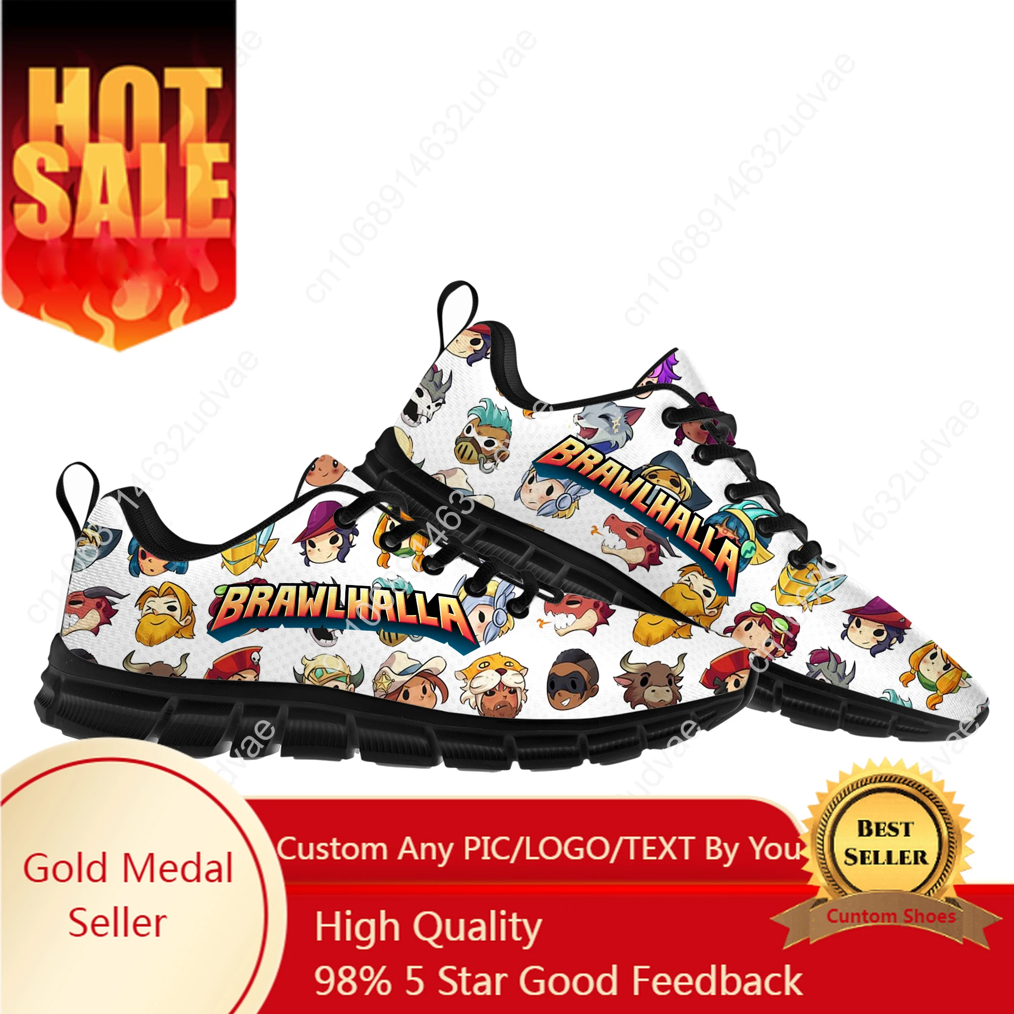 

Brawlhalla Sneakers Mens Womens Teenager Customized Sports Shoes Casual Custom Made Shoe High Quality Couple Shoes