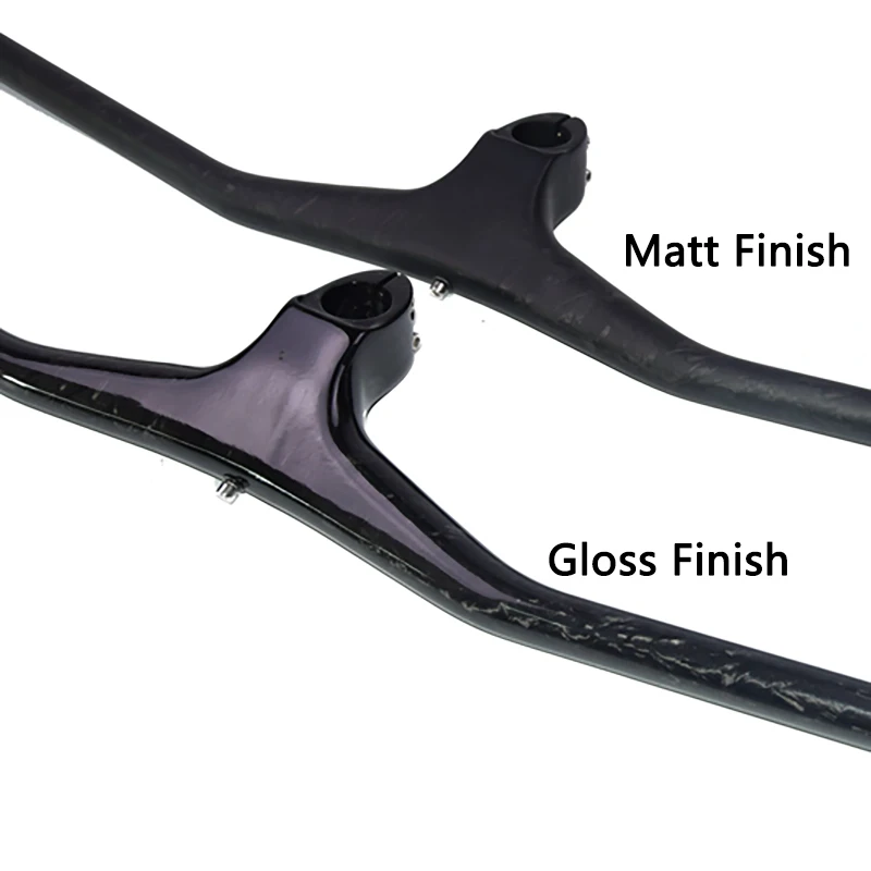 New Marbling Mountain Bike Full Carbon Marble Fibre Bicycle Handlebar And Stem Integrated MTB -17 Degrees With Top Cap