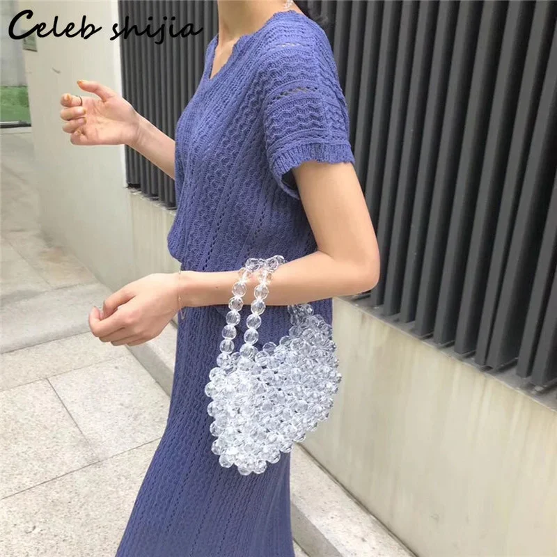 Dark Blue Knitted Tops + High Waist Skirts Women 2 Piece Sets Streetwear Summer Chic Elegant Knit Dress Set Office Lady Business