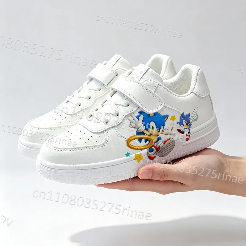 Children Casual Shoes for Boys Girls S-Sonics Cartoon Print Exclusive Design Non Slip Kids Daily Walking Sports Board Shoes - view 3