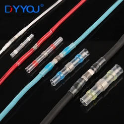 30pcs Heat Shrink Tube Solder Ring Terminal Insulation Waterproof Wiring Terminal Wire Docking Heat Shrink Quick Terminal