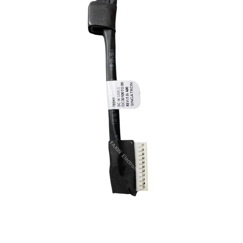 T8DK8 untuk Dell Alienware 17 R2 R3 P43F Seri Laptop DC30100TO00 Jack Daya dengan Kabel 0T8DK8