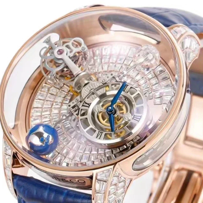 Limited edition tourbillon full sky star celestial mechanical watch waterproof fully automatic jacob watch