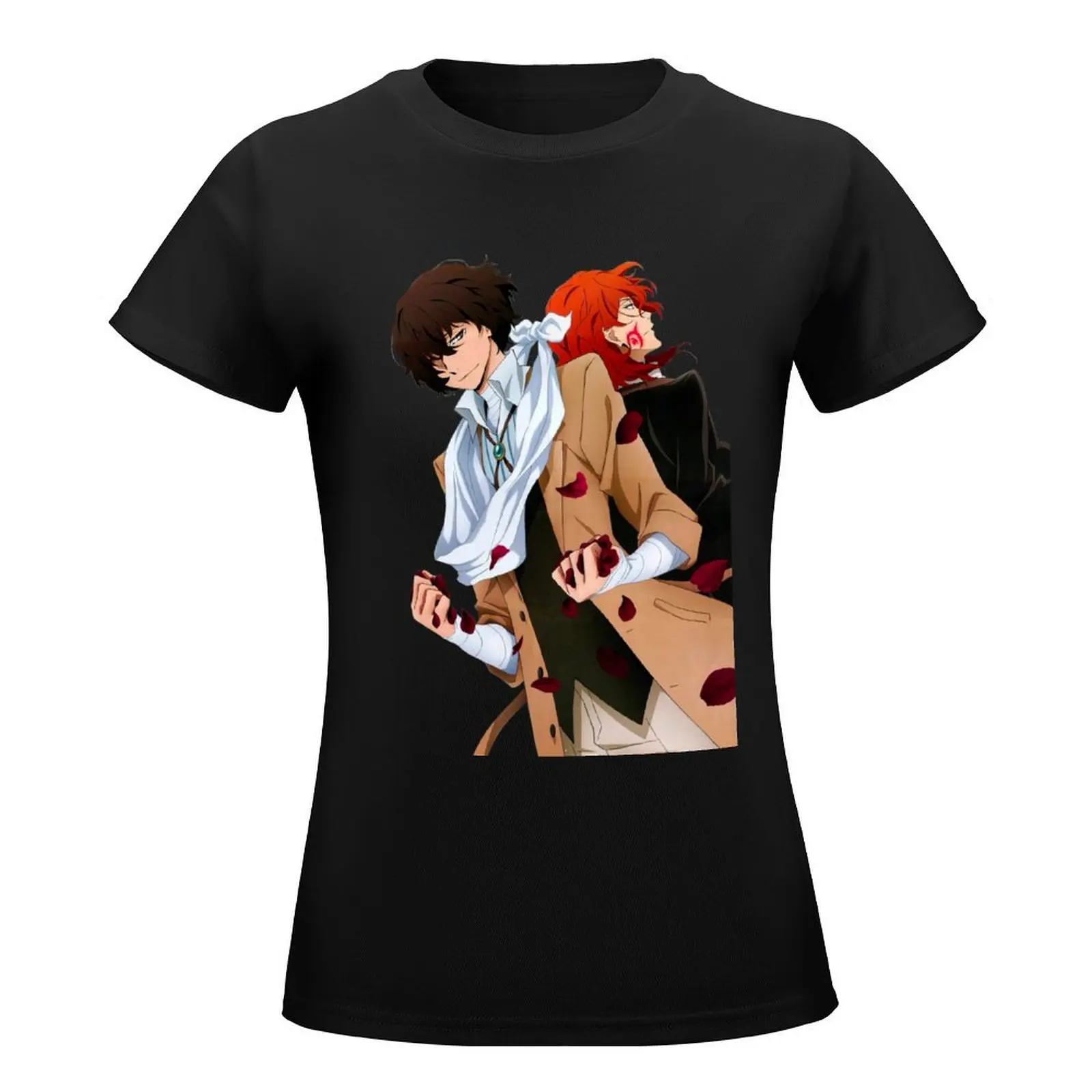 BSD | Dazai and Chuuya | Anime T-Shirt anime clothes cute clothes aesthetic clothes white t-shirts for Women