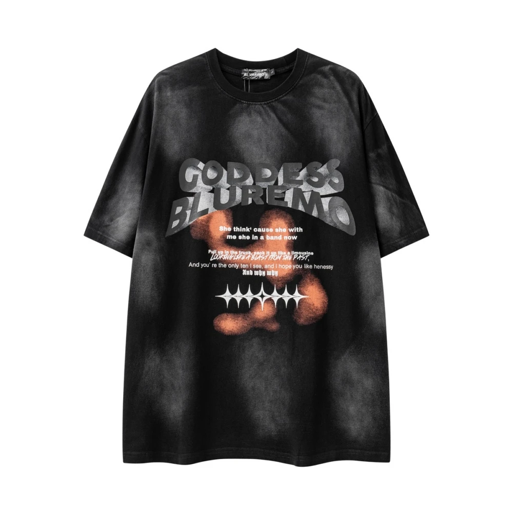 

Grunge Dirty Distressed Crack Women's Plus Size T Shirts Unisex Large Summer Tops Aesthetic Clothing Goth T-shirts for Women Men