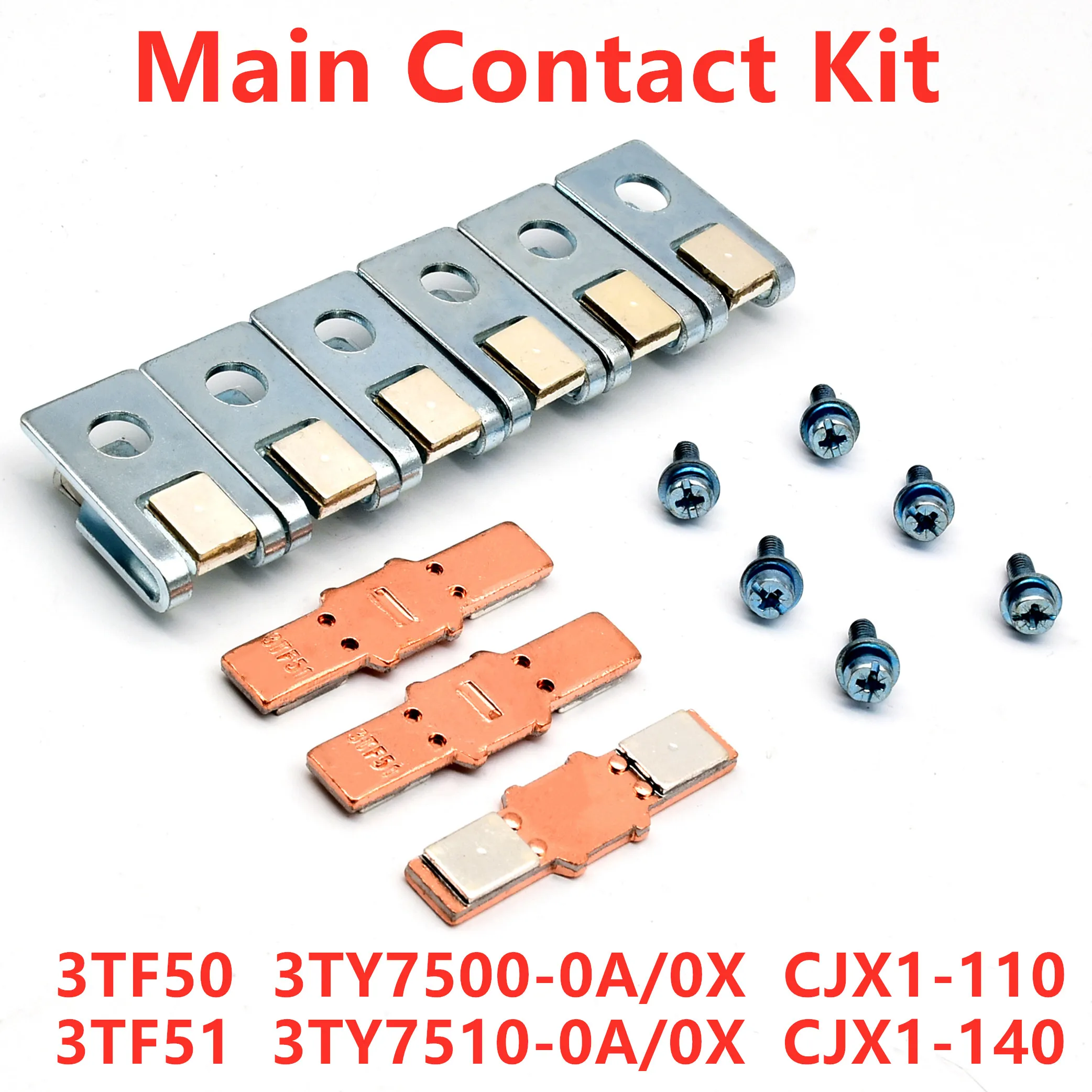 3TF51 Main Contact Kits 3TY7510-0A 0X For Contactor 3TF Contact Game Moving And Fixed Contacts CJX1-140/22 Spare Parts Assembly